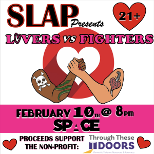 SLAP is the Portland chapter of the Collective of Lady Arm Wrestlers, a national organization that raises money for local charities through combining strength, theatre, and philanthropy to create outrageous events to benefit the community.